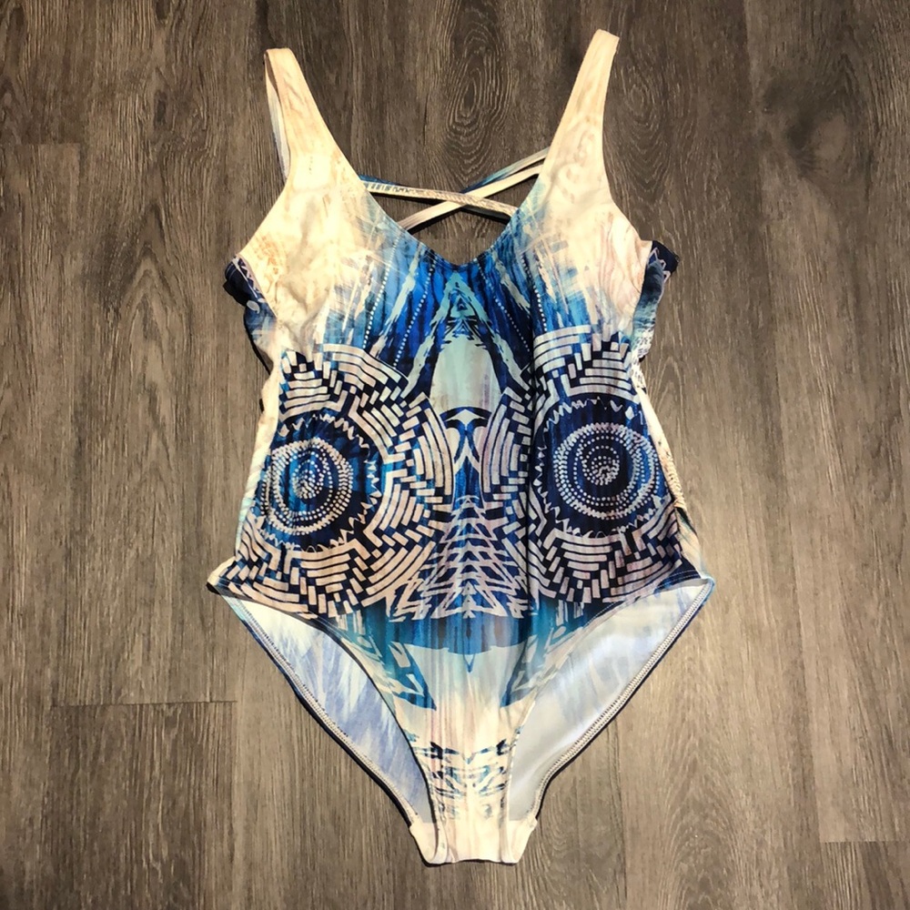 Sun & Sea (12) Swim Suit with Tribal Pattern